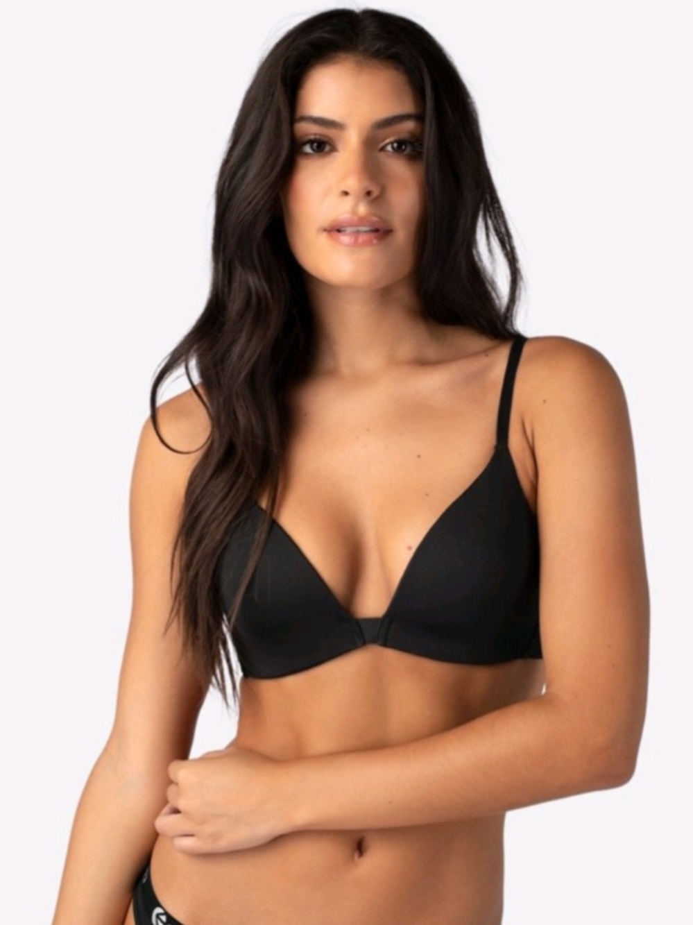 ethika Black T-Shirt Bra 32B NWT